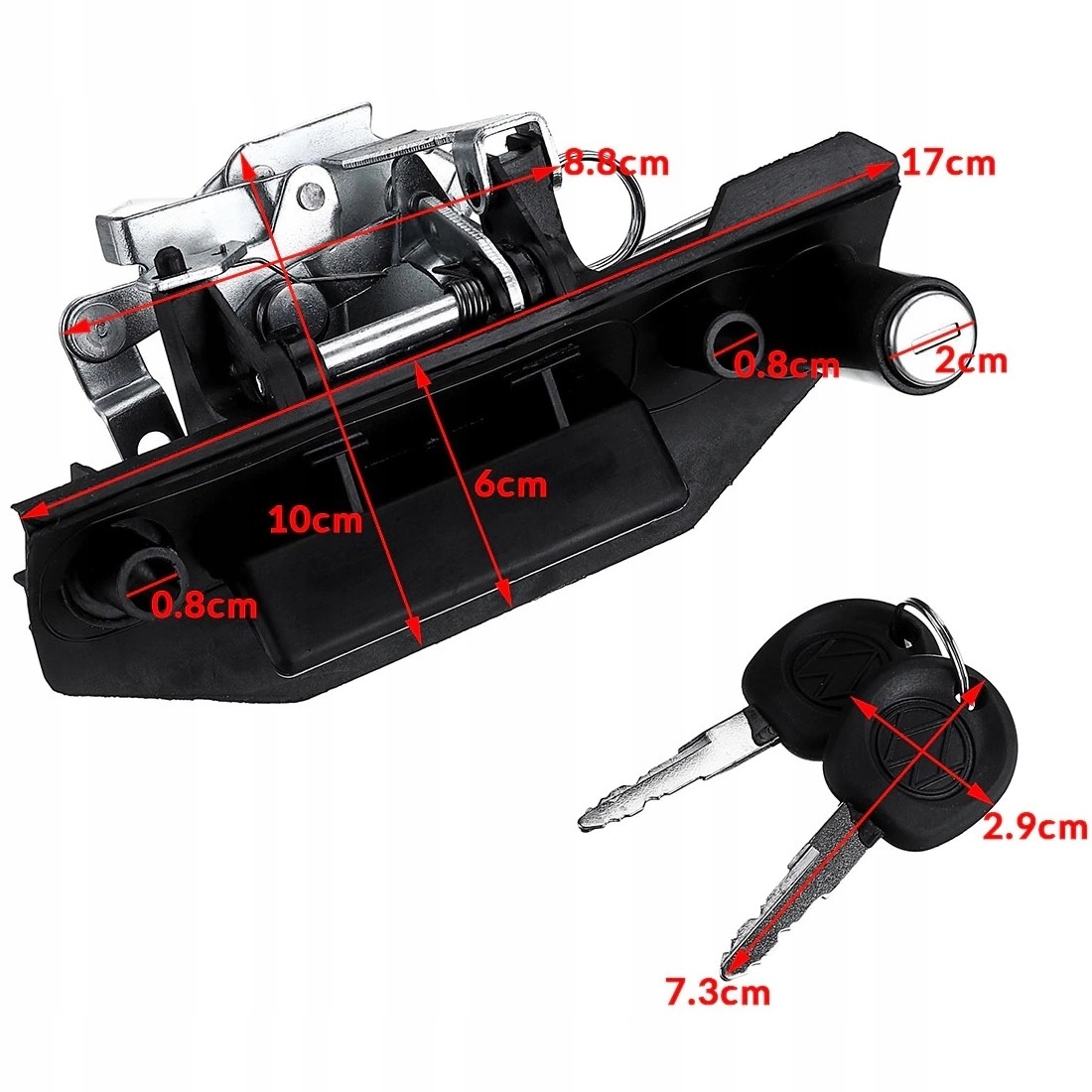 Klamka KLAPY Volkswagen Transporter T4 CARAVELLE Installation side rear right