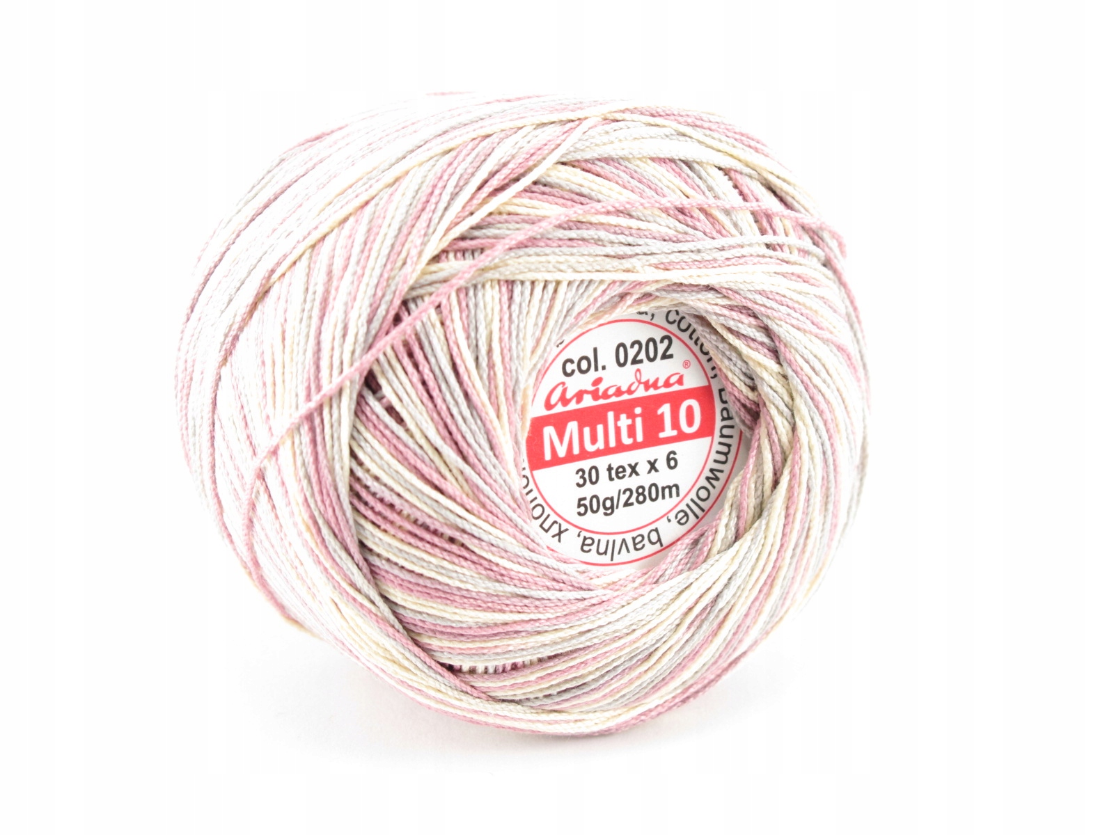Háčkovací Příze Multi 10 mix barev kol. 0202 6 Ks