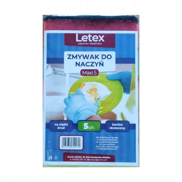 

Letex Zmywak do naczyń Maxi 5szt.
