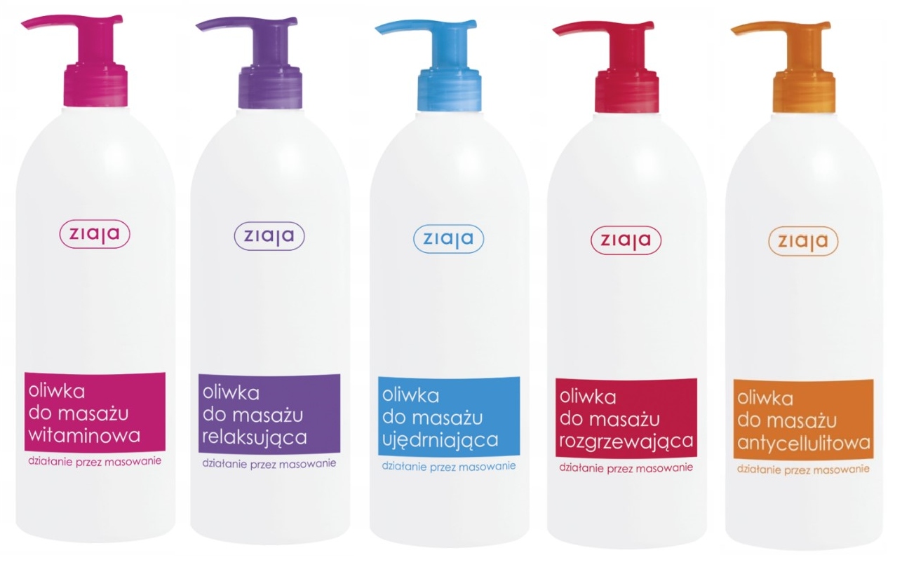 Ziaja Zestaw Oliwek do masażu 500ml x 5 szt.