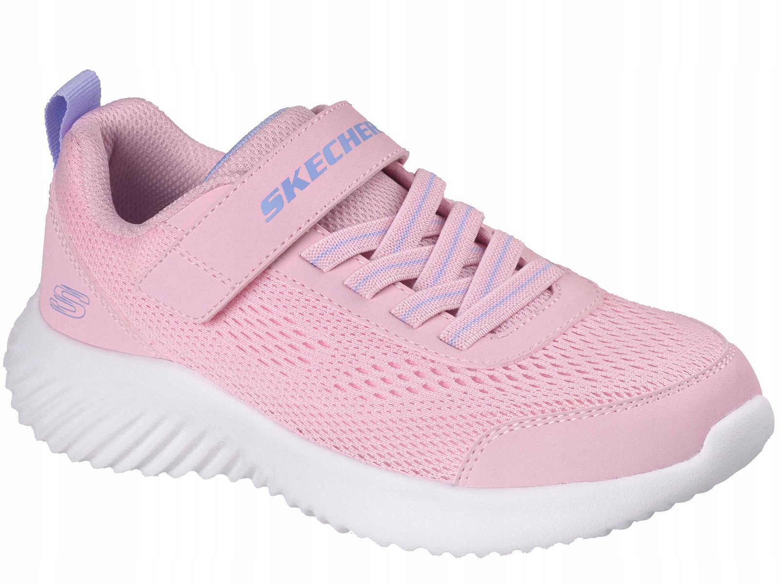 Skechers Bounder 303622L Ltpk Buty Dziecięce Różowe Na Rzep Gumki