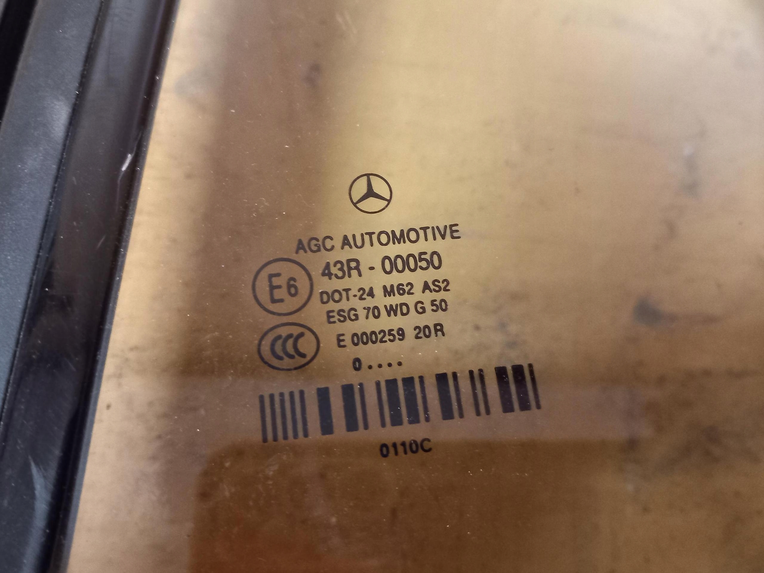 window regulator left rear part MERCEDES E-KLASA W207 COUPE A2076700103