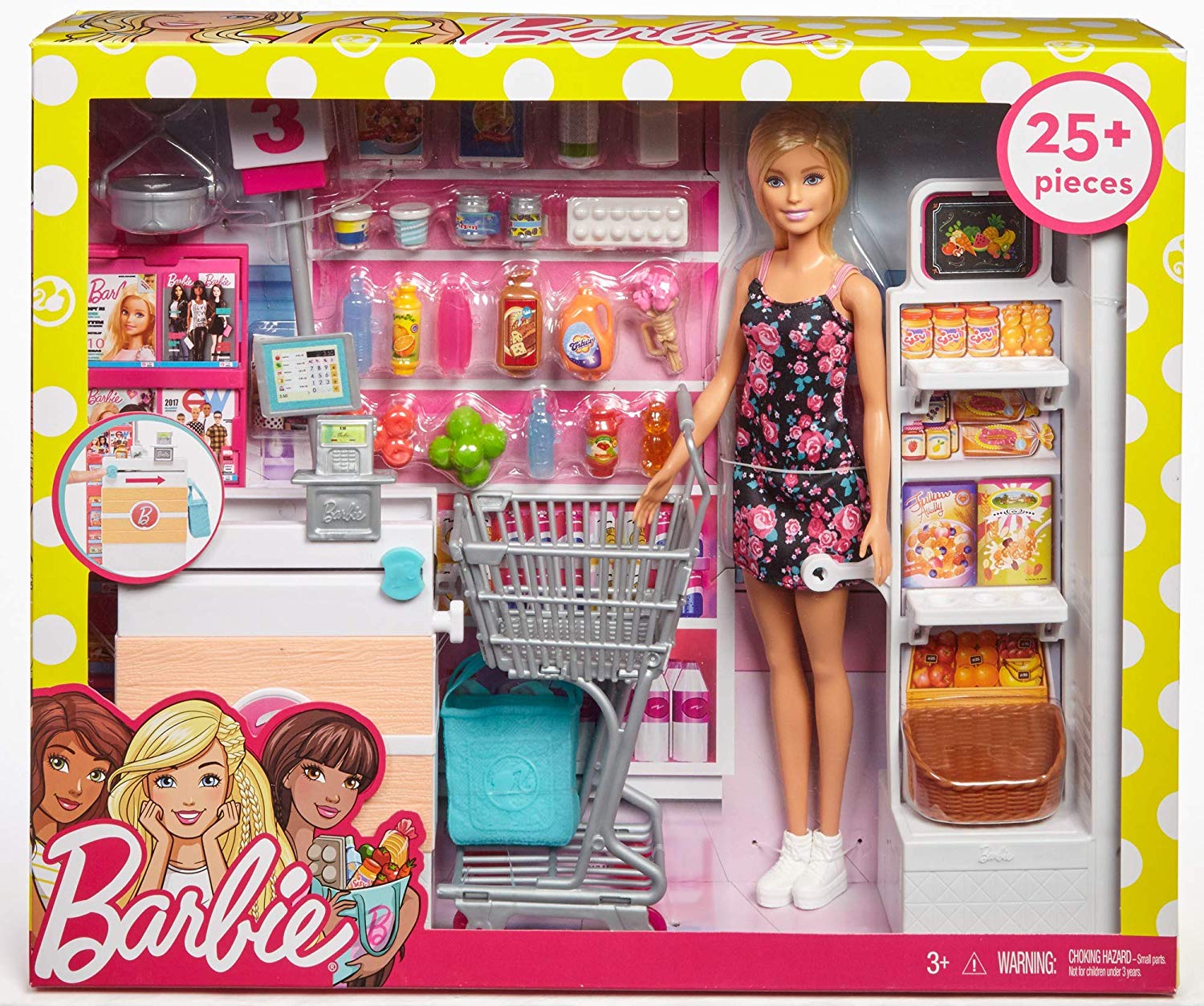 

Barbie Lalka Supermarket zestaw Sklep FRP01