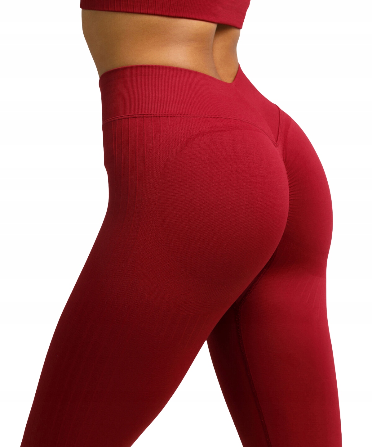 Dámské bezešvé modelovací push-up legíny Elite Carpatree červené Xs