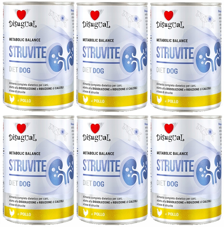 Disugual pro psa Mokrá dieta Urinary Struvite Kuře 6x400 g močové cesty
