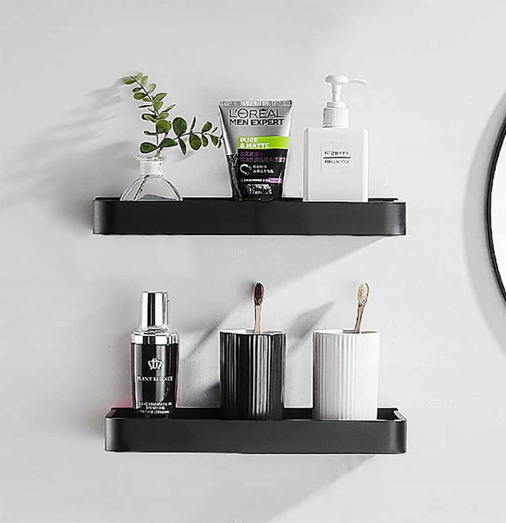 2 SZT PÓŁKA WISZĄCA SAMOPRZYLEPNA LOFT ŚCIENNA ŁAZIENKOWA POD PRYSZNIC Kod producenta 6HG0985BK34