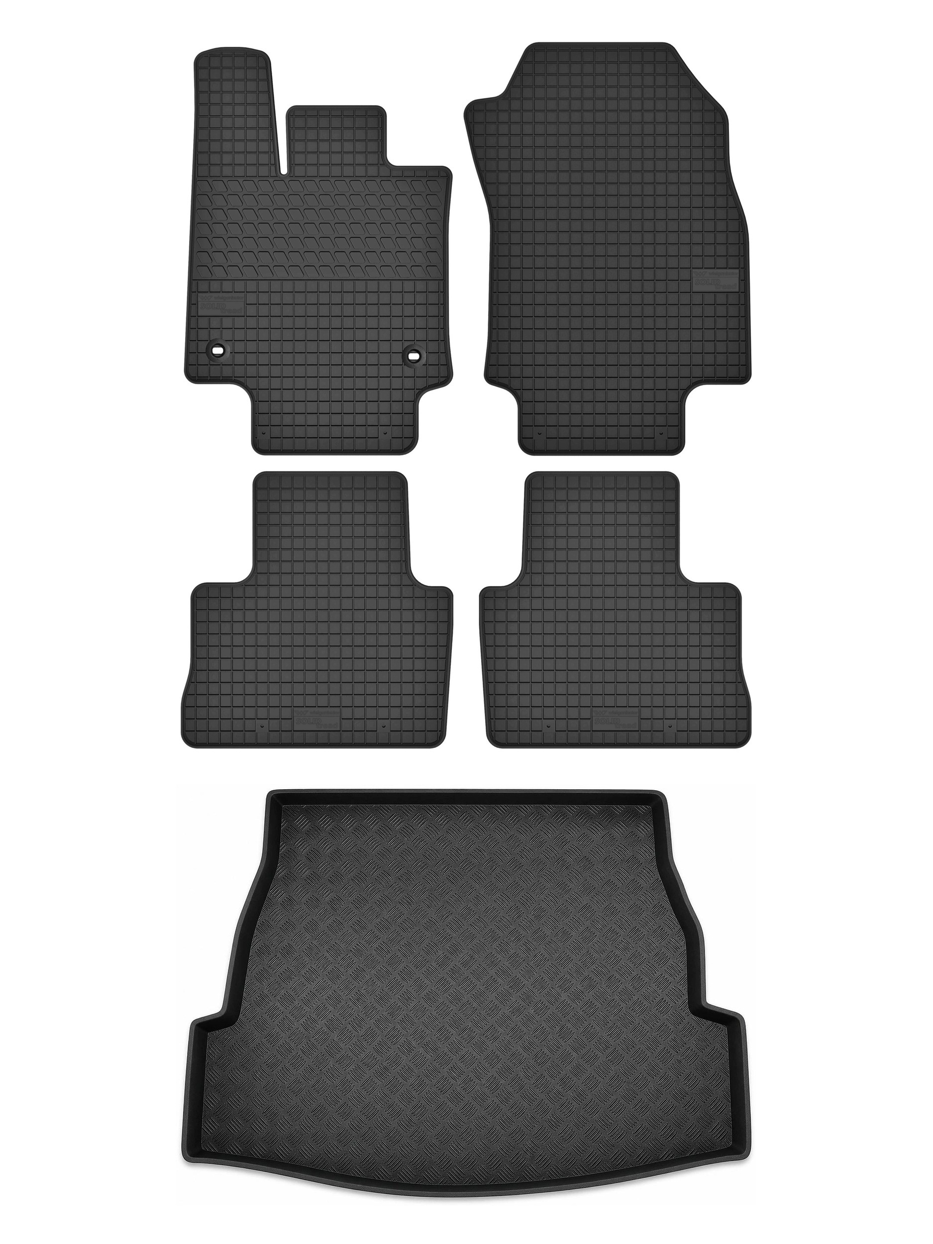 Gumové rohože SolidTread rohožka do batožinového priestoru pre: Toyota RAV4 V 2019 – 5 ks