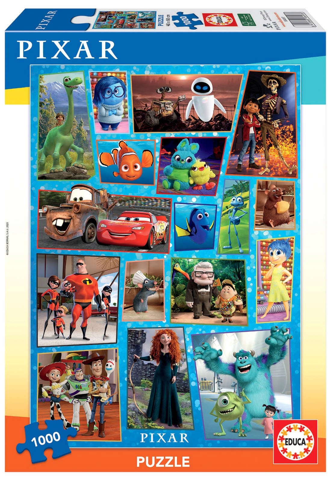 

Educa Puzzle 1000 Bohaterowie bajek Disney Pixar