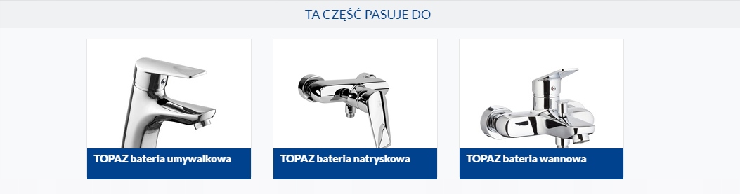 NAKRĘTKA GŁOWICY R 40 baterii KFA TOPAZ Kolor chrom