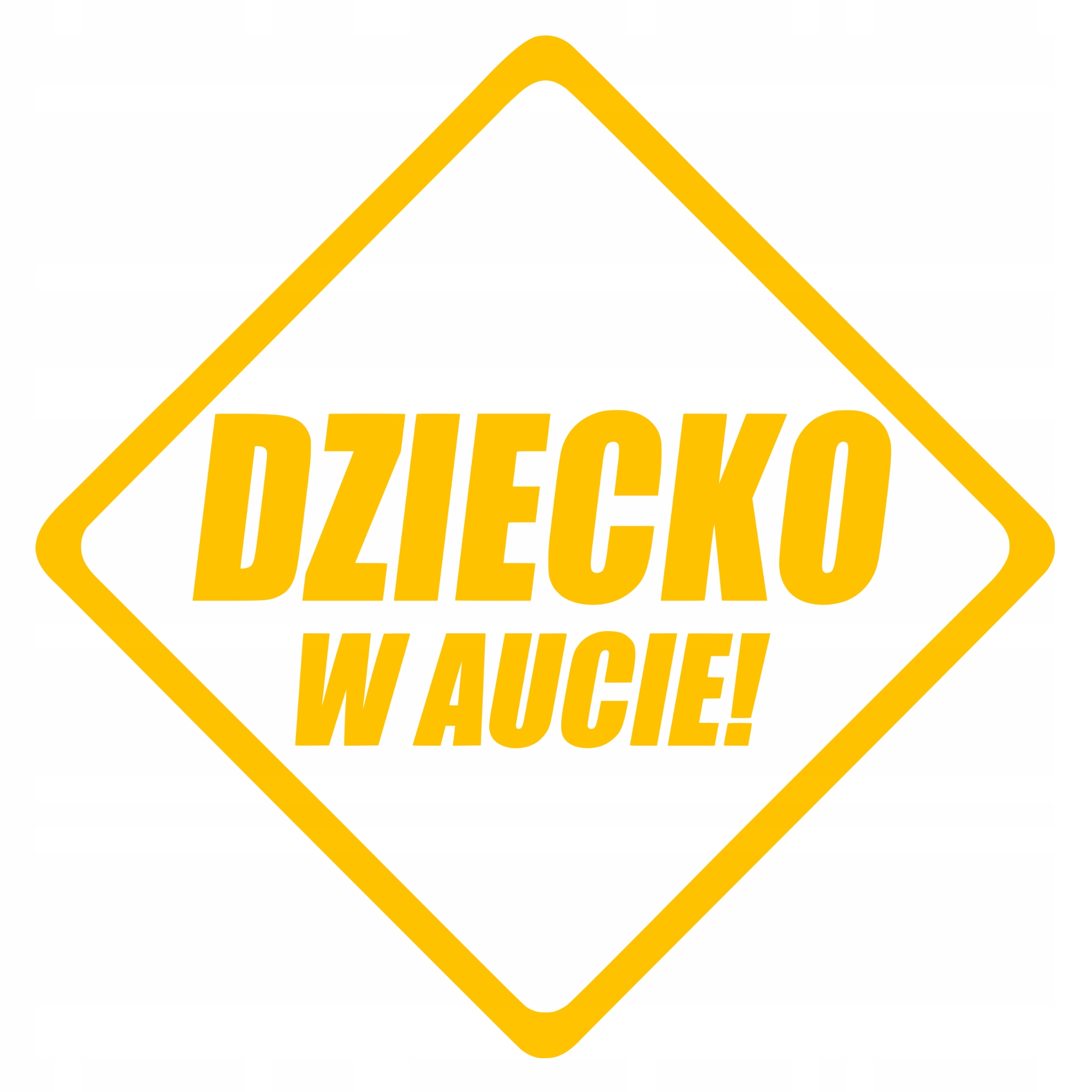 

Naklejka na samochód Dziecko W Aucie jedzie z nami