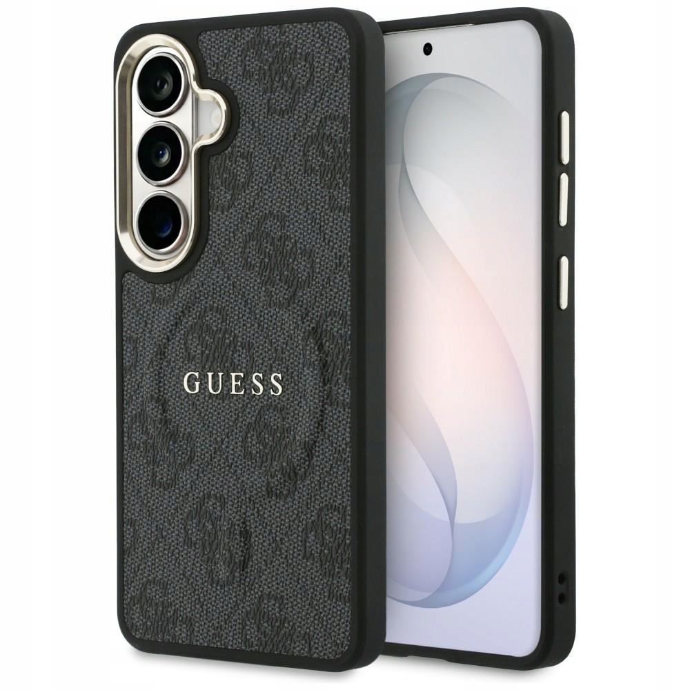 Pouzdro Guess 4G Embossed Ring MagSafe pro Samsung Galaxy S26, černé