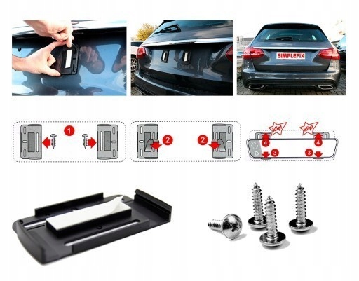 Mocowanie tablicy rejestracyjnej Simple-Fix TUNING