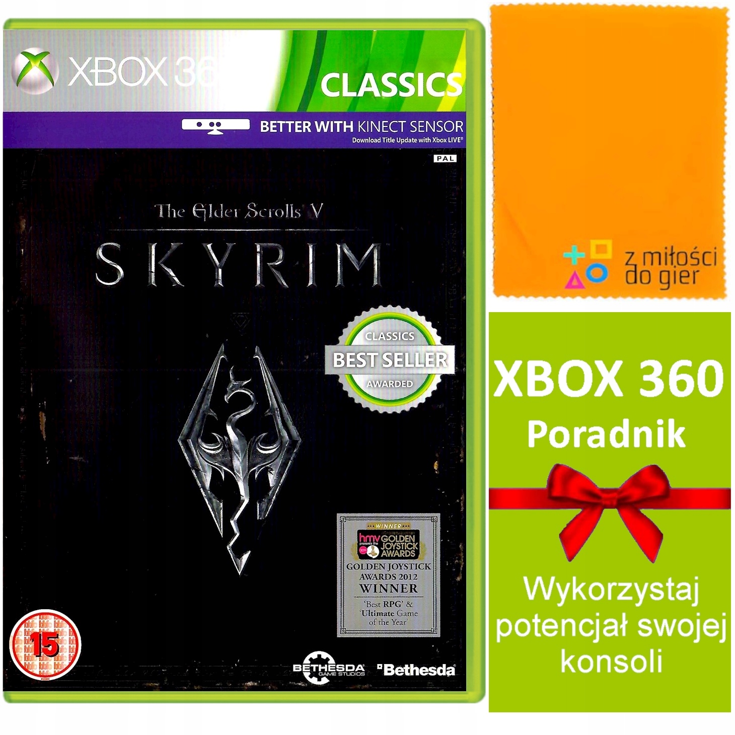GRA XBOX360 SKYRIM THE GILDER SCROLLS V Xbox 360 pudełkowa