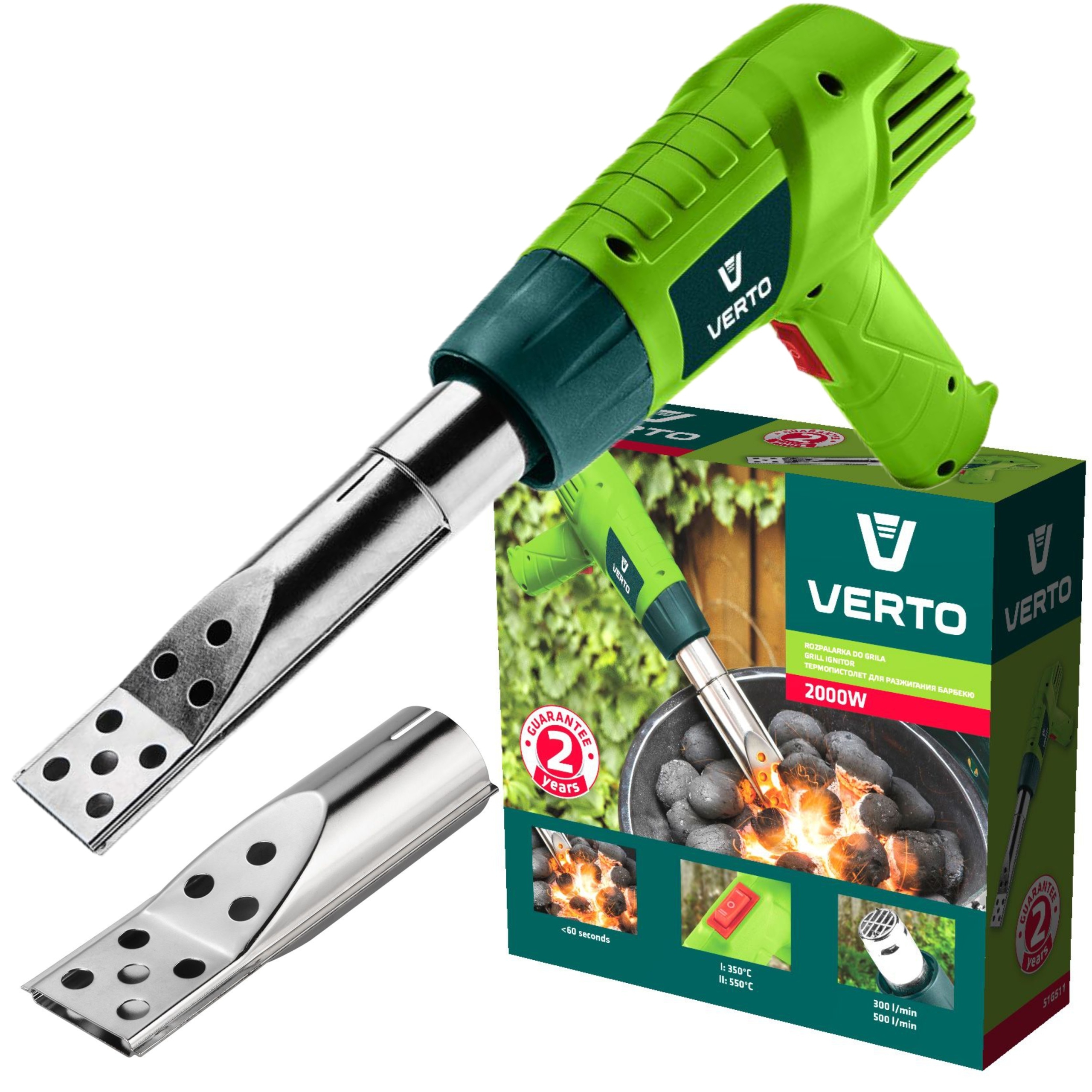 

Verto Rozpalarka Do Grilla 2000W Opalarka 51G511