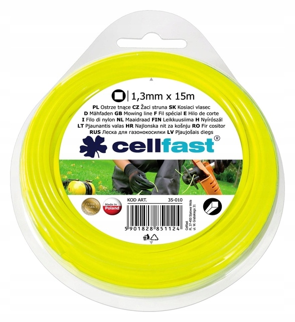 

Ostrze tnące Cellfast Kwadrat 1,3 mm x 15 m