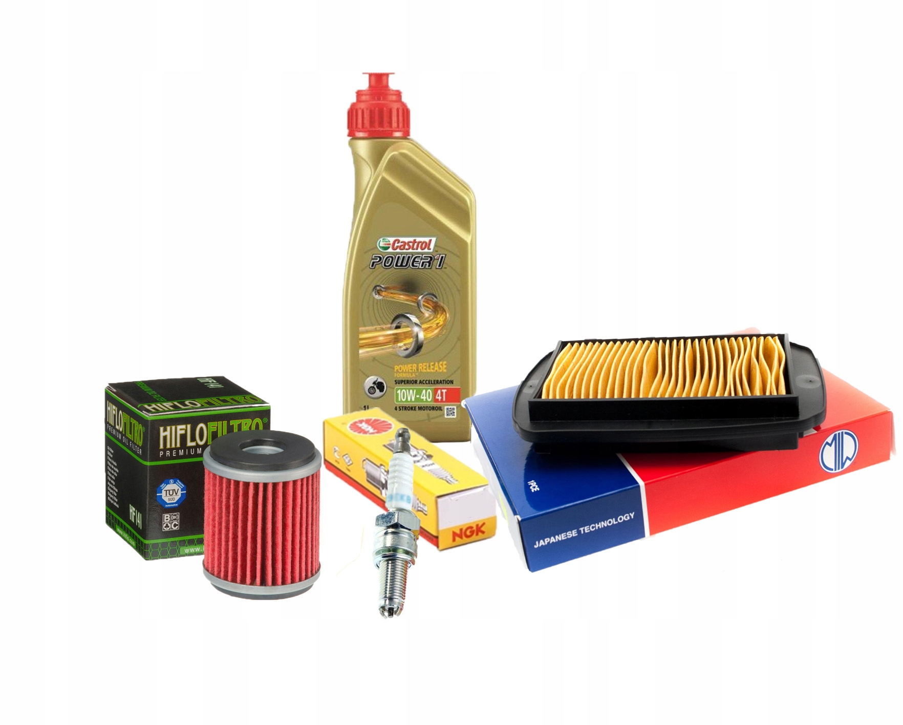 

Olej Castrol Filtry Świeca Yamaha Yzf R125 MT125