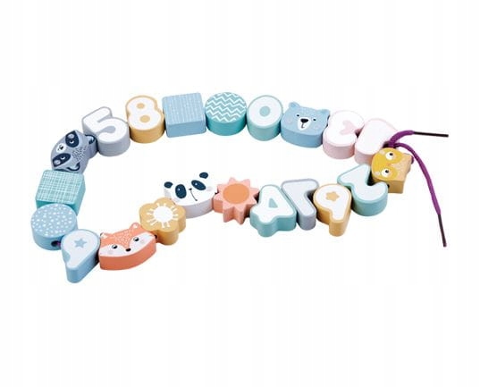 

Korale do nawlekania Pastelowe zwierzęta Zestaw