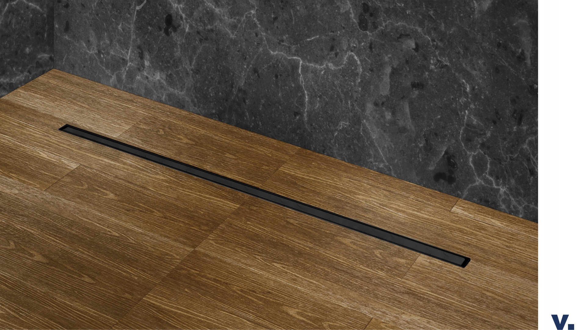 Odpływ liniowy VOGI ULTRA SLIM CZARNY - 70 cm Linia ULTRA SLIM CZARNY