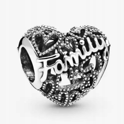 

Charms Zawieszka Family Rodzinne Serce