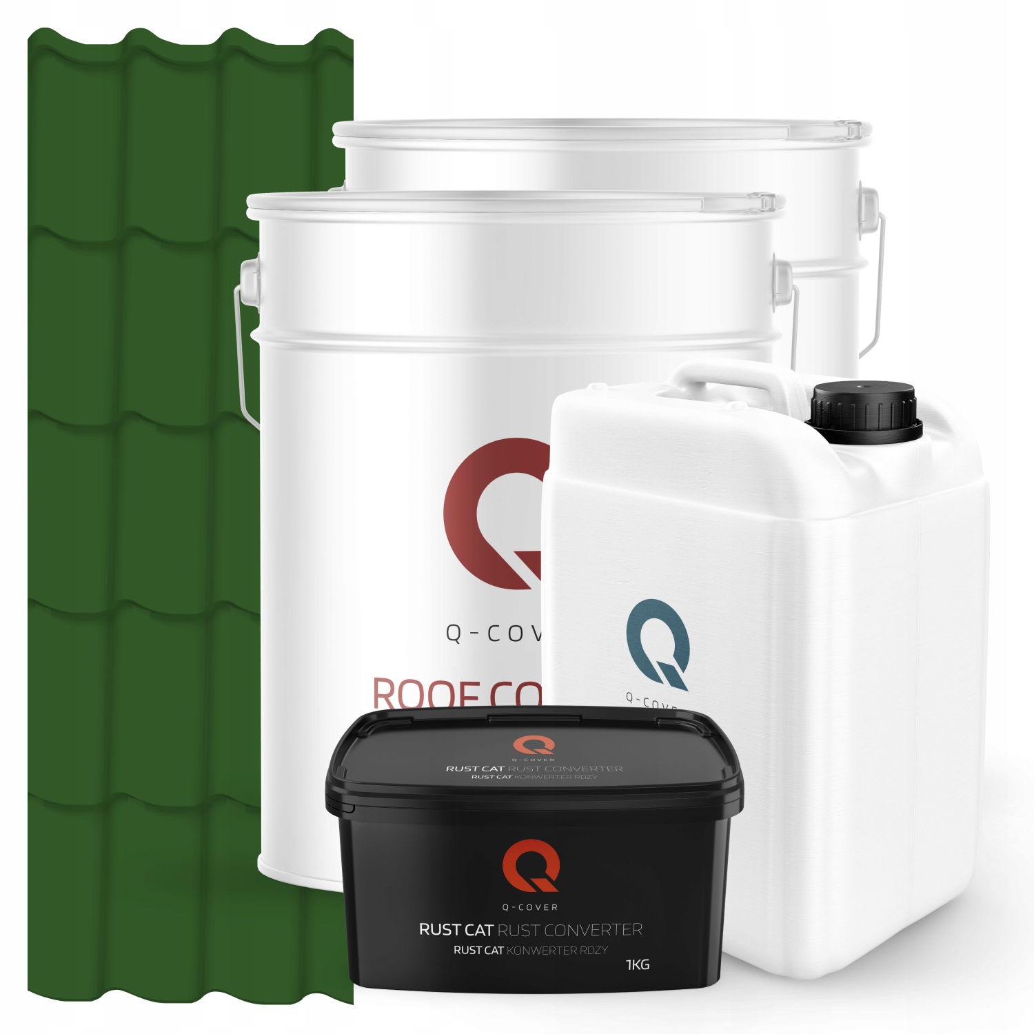 Farba Na Kovovú Strechu Sada Zelená Listová Ral 6002 74 m2 Polomatná