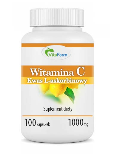 

Witamina C 1000 mg Kapsułki 100 Szt. Kwas L-askorb