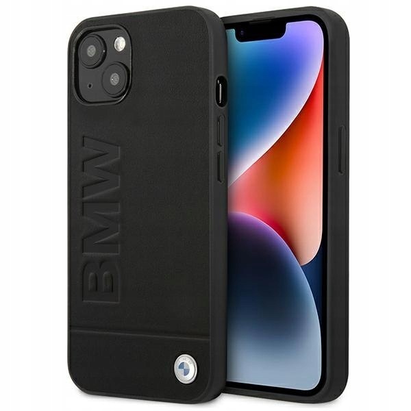 Etui Bmw BMHCP14MSLLBK iPhone 14 Plus 15 Plus 6,7" czarny/black Leat