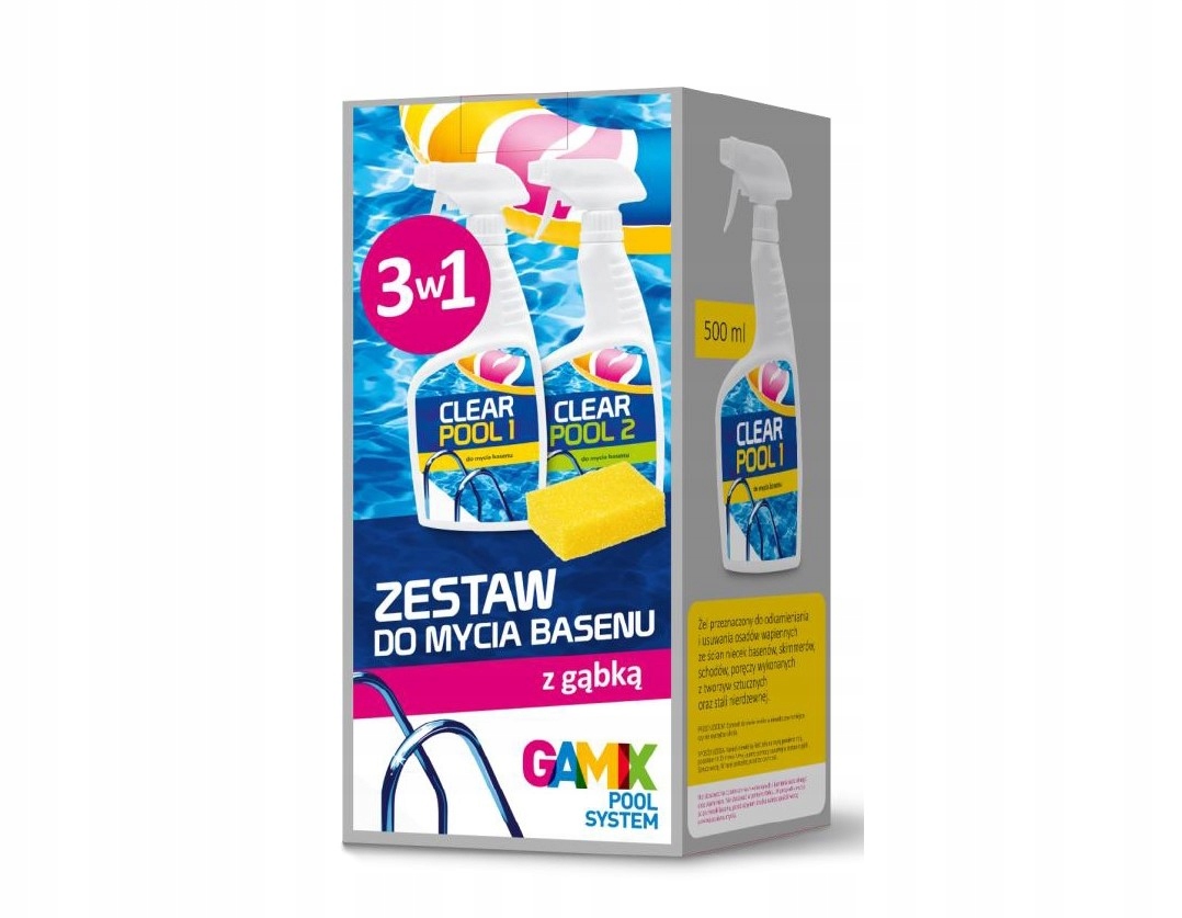 

Zestaw do Mycia Basenu Gamix 3w1 + Gąbka