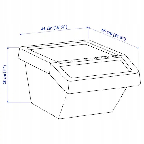 KOSZ DO SEGREGACJI ODPADÓW z pokrywką, 37 L IKEA Marka Ikea