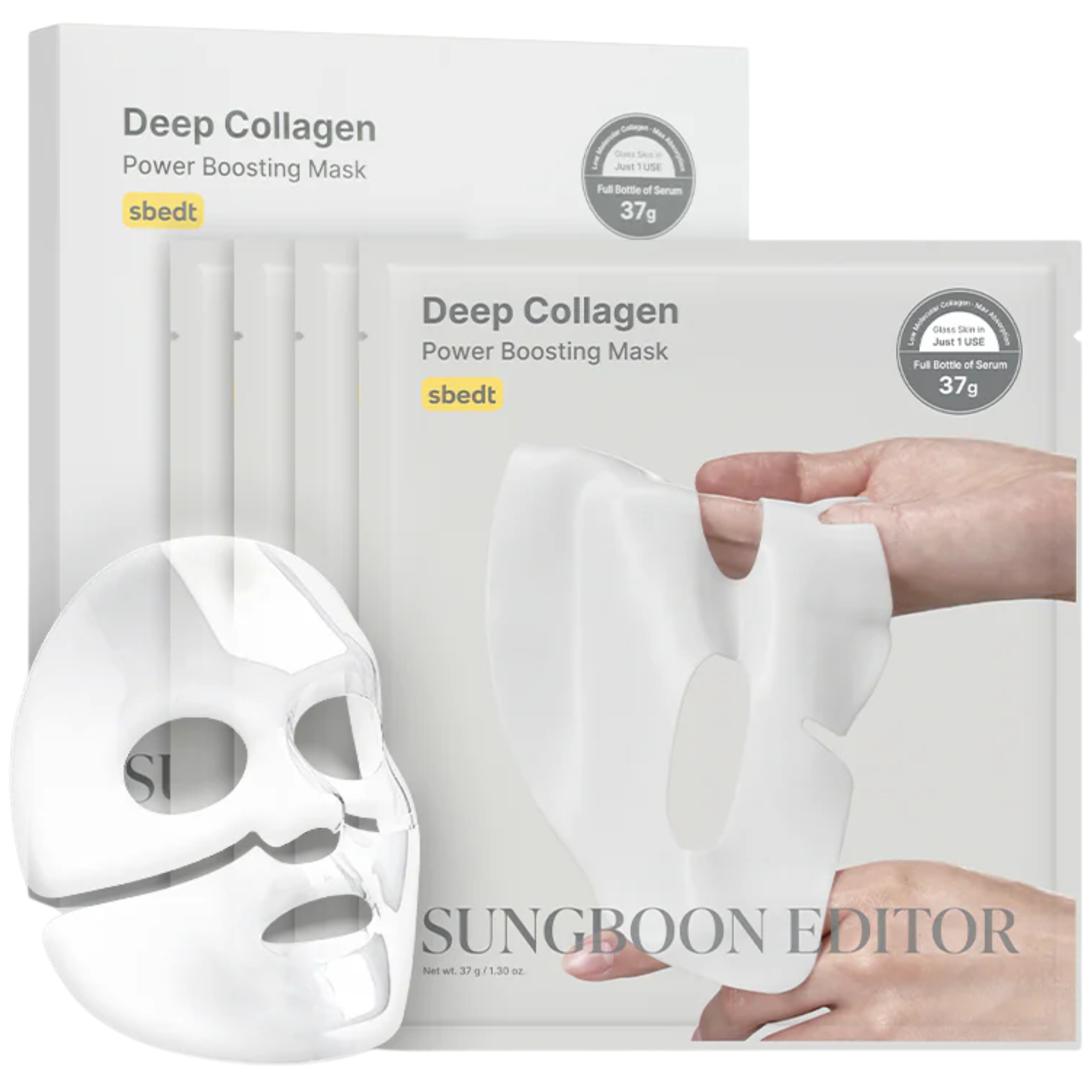 Liftingová maska Sungboon Editor Deep Collagen Power Boosting Mask 4ks