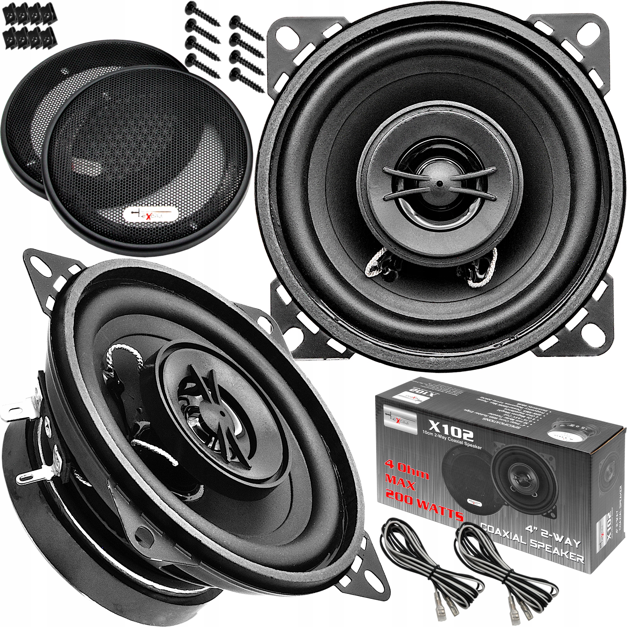 GŁOŚNIKI SAMOCHODOWE EXCALIBUR 100MM DO RENAULT 5 CAMPUS CLIO RAPID TWINGO Marka Excalibur