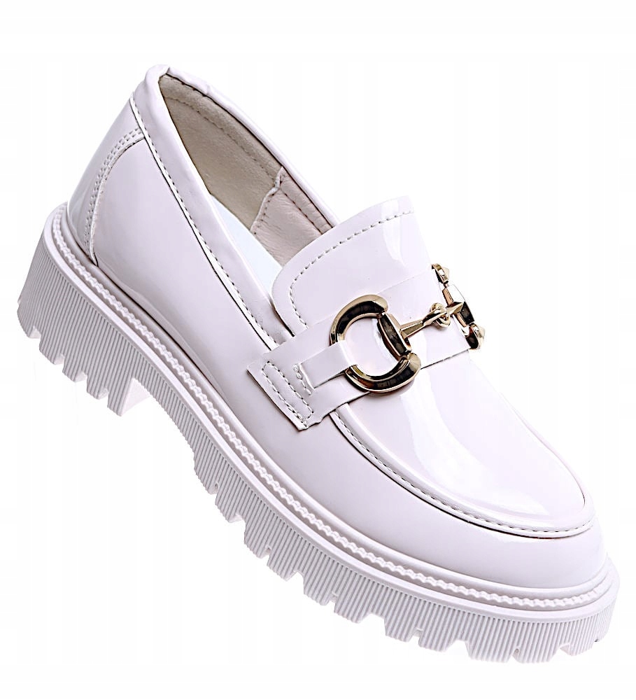 DAMSKIE BEŻOWE LOAFERSY PÓŁBUTY WSUWANE 15446 40 Rozmiar 40