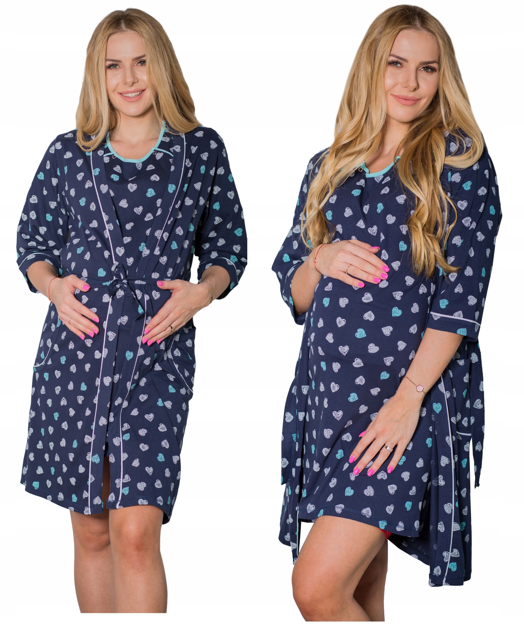 L SZLAFROK DO SZPITALA PORODU PODOMKA BAWEŁNA Materiał dominujący bawełna