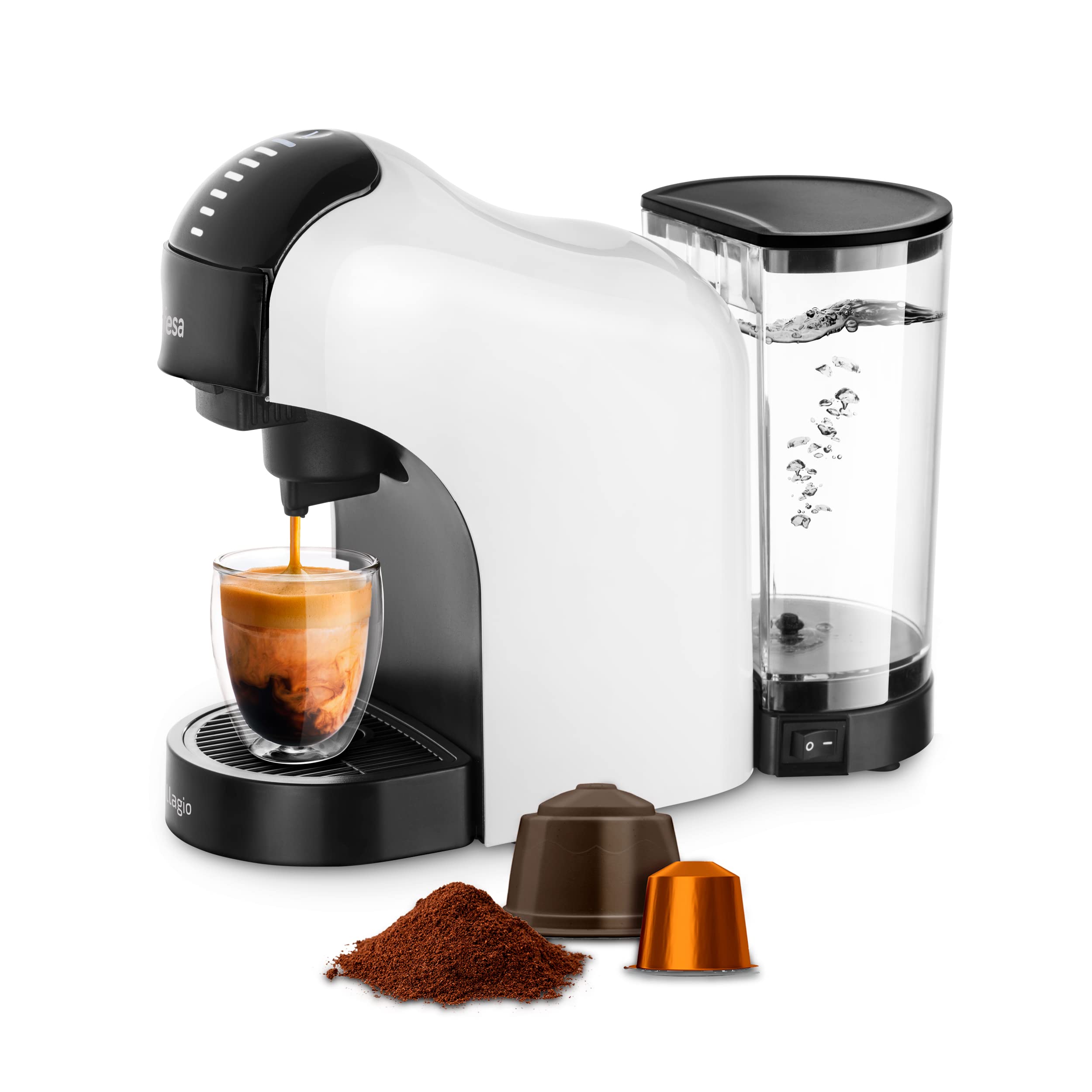 Ekspres do kawy Ufesa Bellagio ekspres na kapsułki 3w1 1400 W 15bar 1L