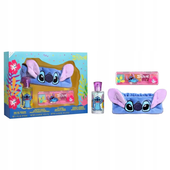 Zestaw prezentowy Stitch Edt 50 ml opaska na włosy cienie do powiek