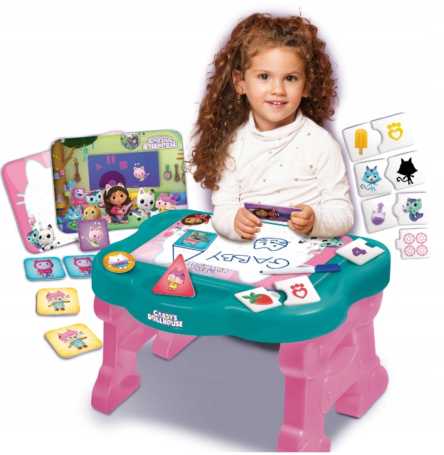 Biurko z grami edukacyjnymi Lisciani Koci Domek Gabi