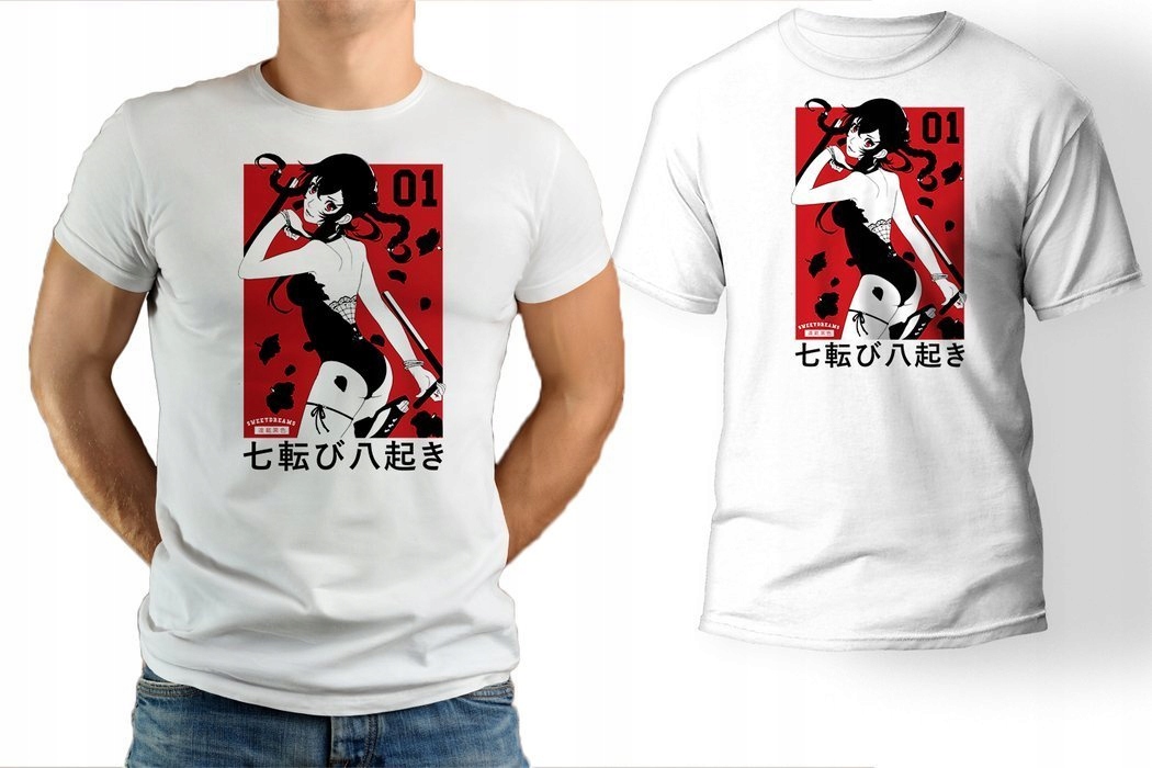 

Koszulka męska Anime manga Shoujo t-shirt L
