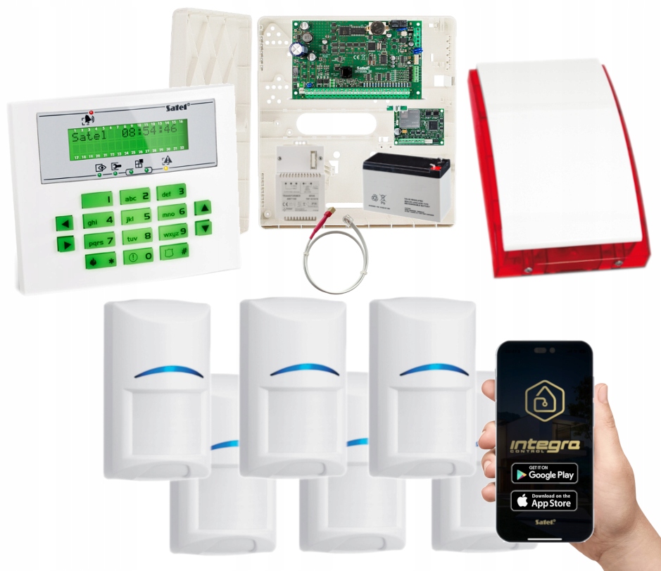 System Alarmowy Satel Integra Powiadomienie Gsm Lte Clip Sms Do Domu 6BOSCH