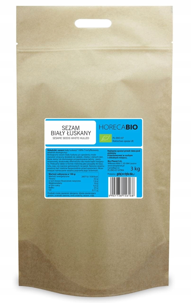 Bílý Loupaný Sezam Bio 3 kg Horeca