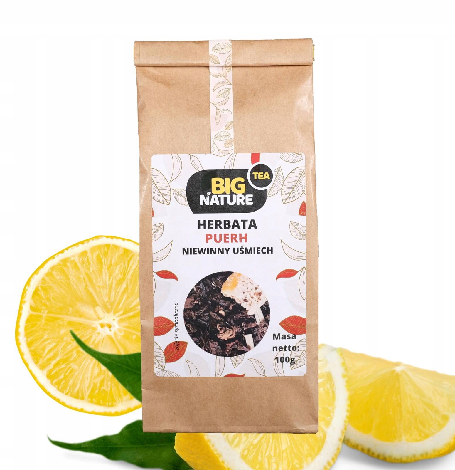Herbata PUERH NIEWINNY UŚMIECH 100g - BIG NATURE — 3