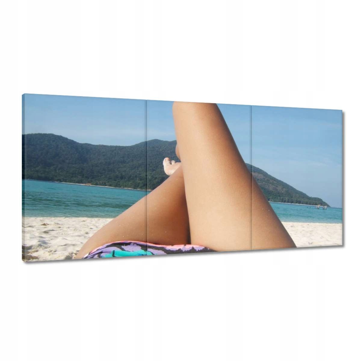 Obrazy 180x90 Pláž v bikinách