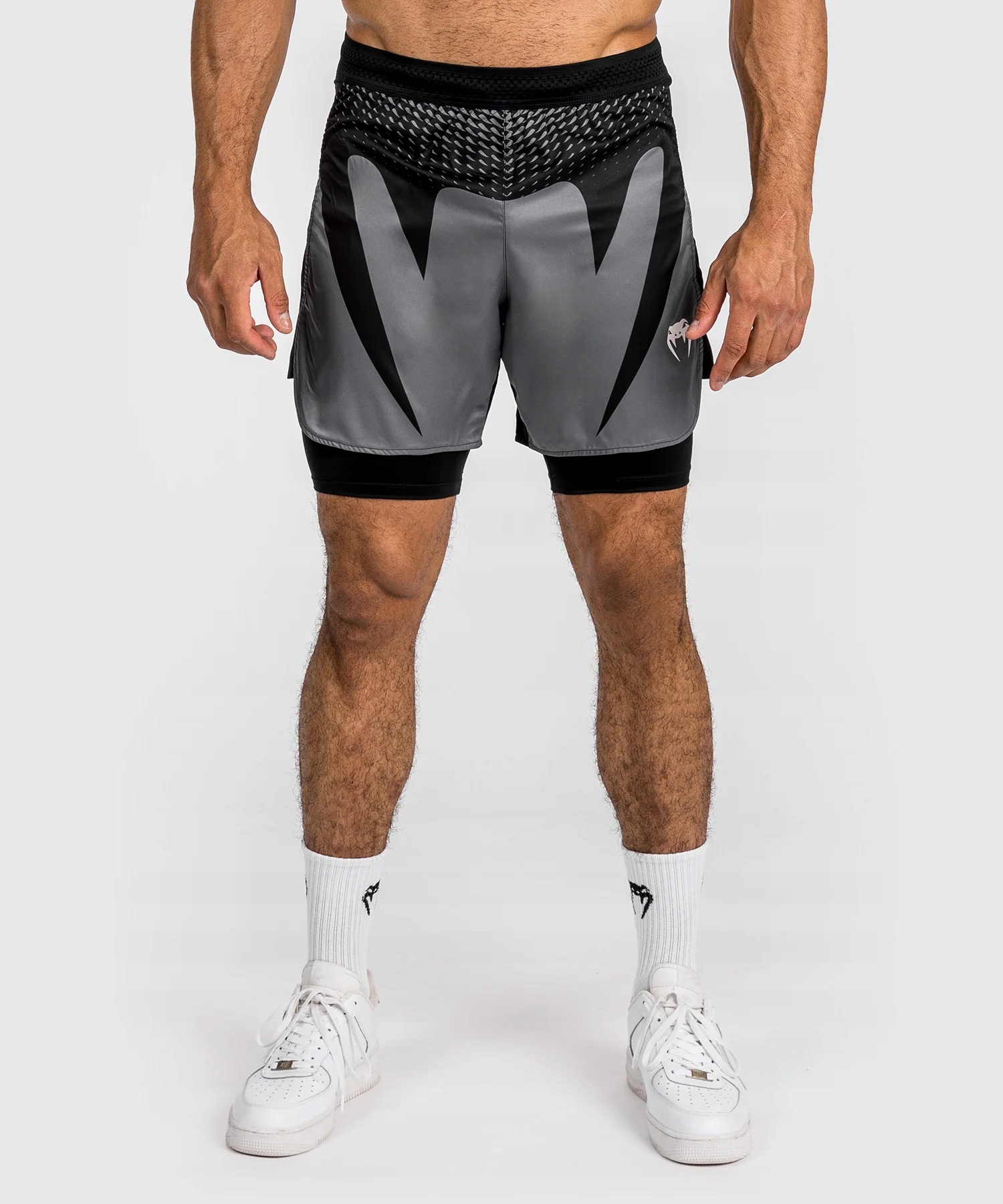 Venum Spodenki Mma Fightshorts Attack Black/Grey L