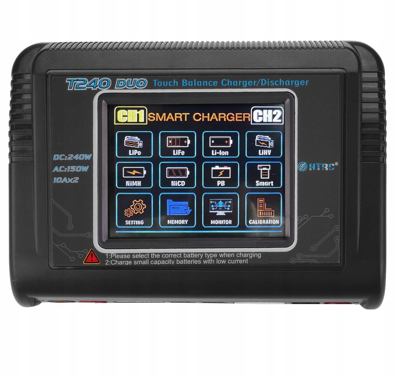 Dvojitá nabíječka Htrc T240 pro inteligentní baterie, dvojitá, 10A