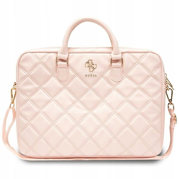 Guess Taška GUCB15ZPSQSSGP 16" ružová/pink Quilted 4G