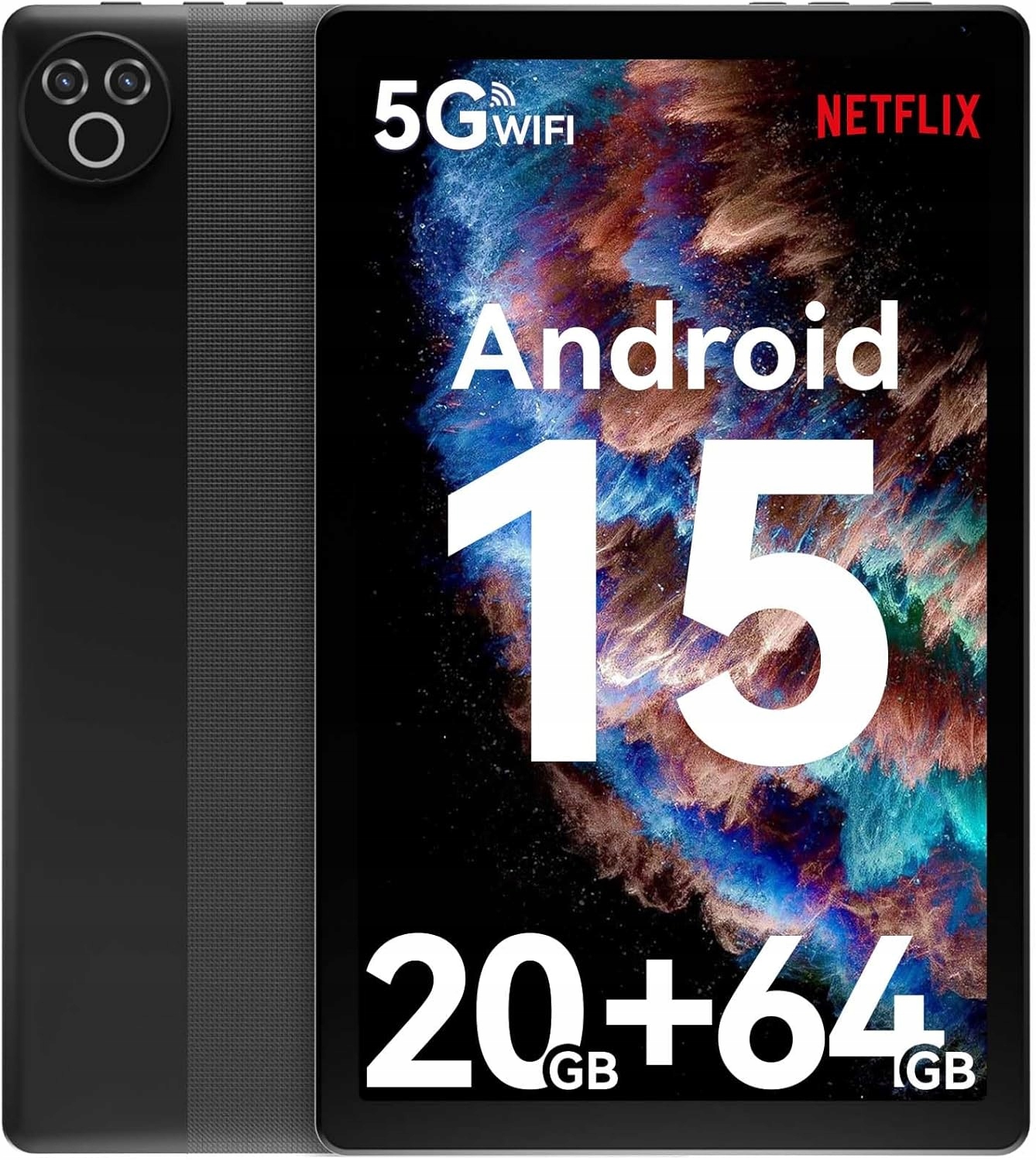 Tablet 10,1" Android 15, 3GB Ram 64GB, Bluetooth, Wi-Fi, bateria