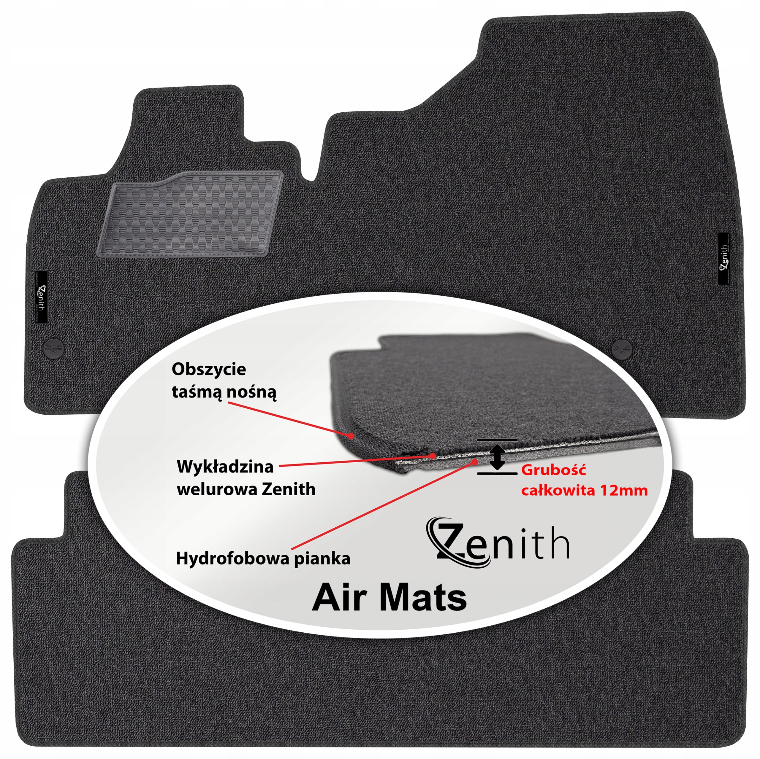 Nissan Ariya od roku 2022. Velurové koberce do auta Zenith Air Mats