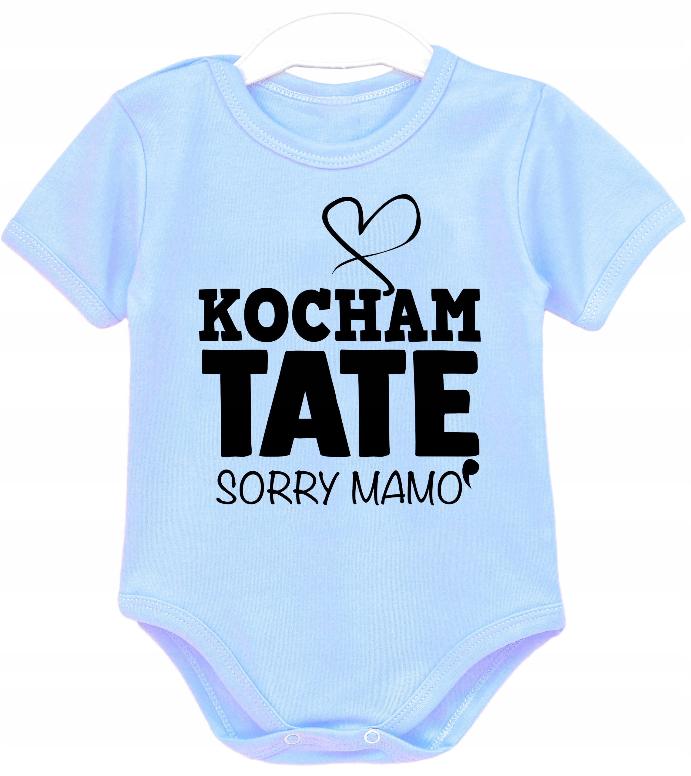 

Body niemowlęce napisy Kocham Tatę sorry Mamo r 86