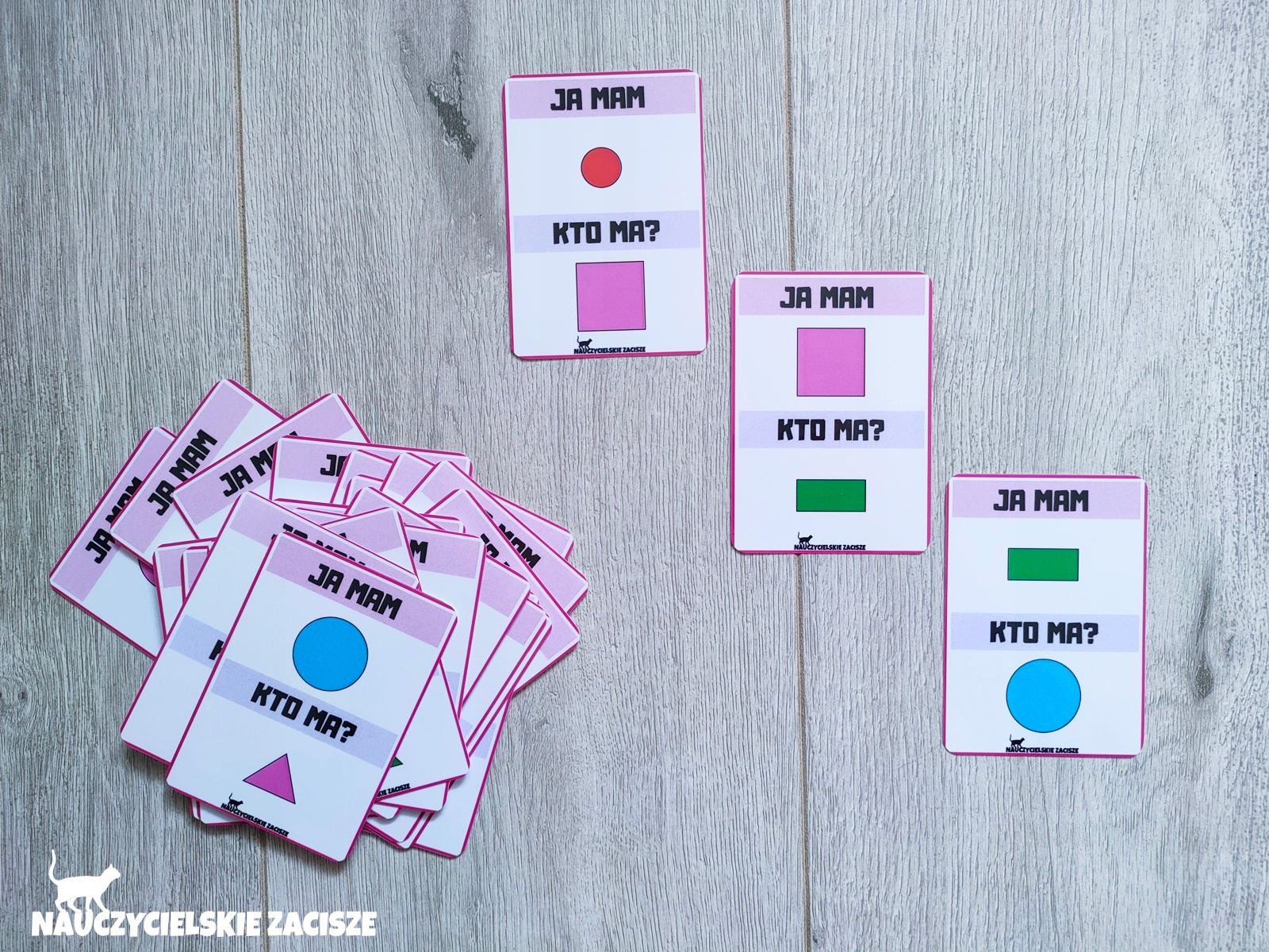 JA MAM, KTO MA? gra dydaktyczna KSZTAŁTY Tytuł JA MAM, KTO MA? Obrazkowa gra dydaktyczna dla dzieci