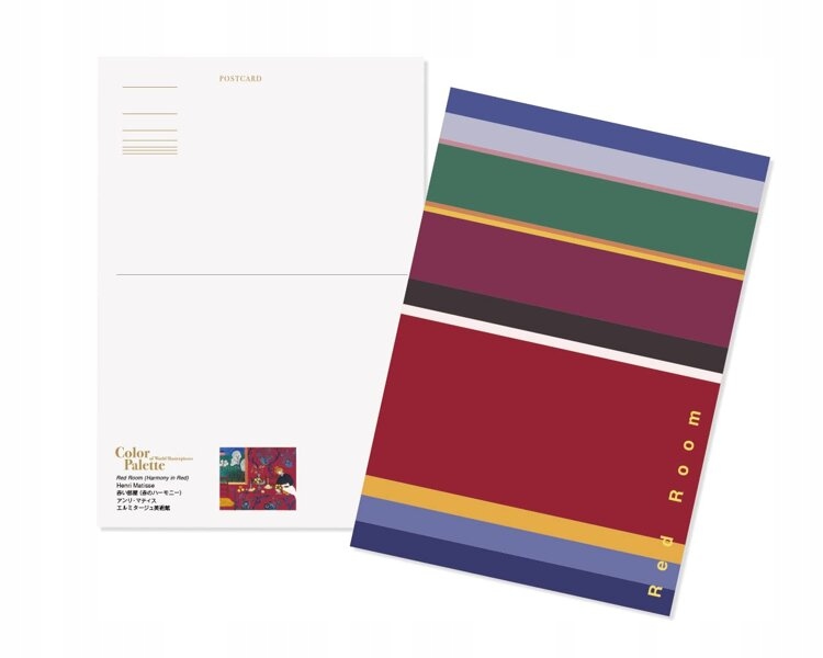 Color Palette Postcard Book of World Masterpieces Język publikacji angielski