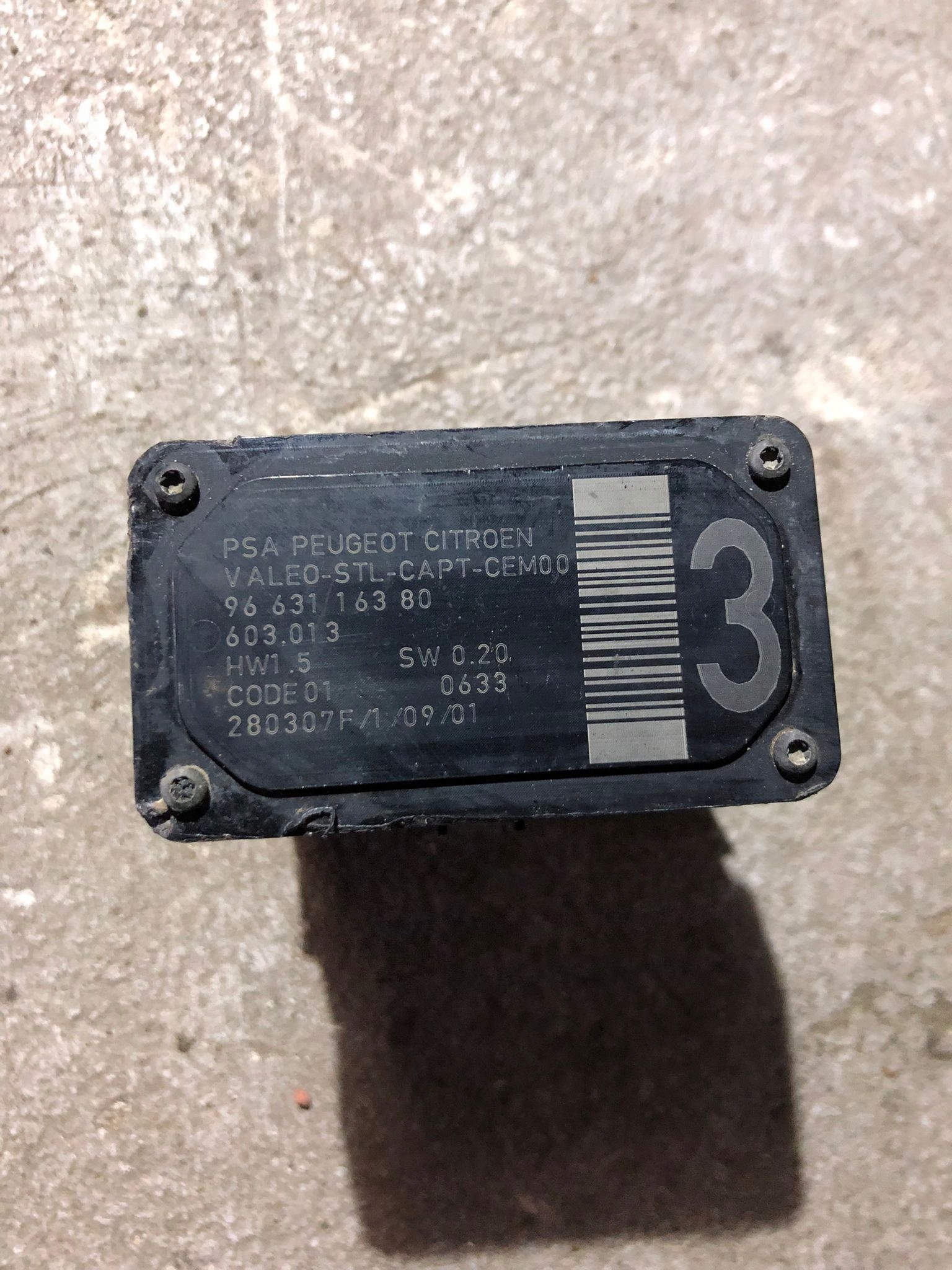 sensor changes TORU running C4 PICASSO 9663116380 #3