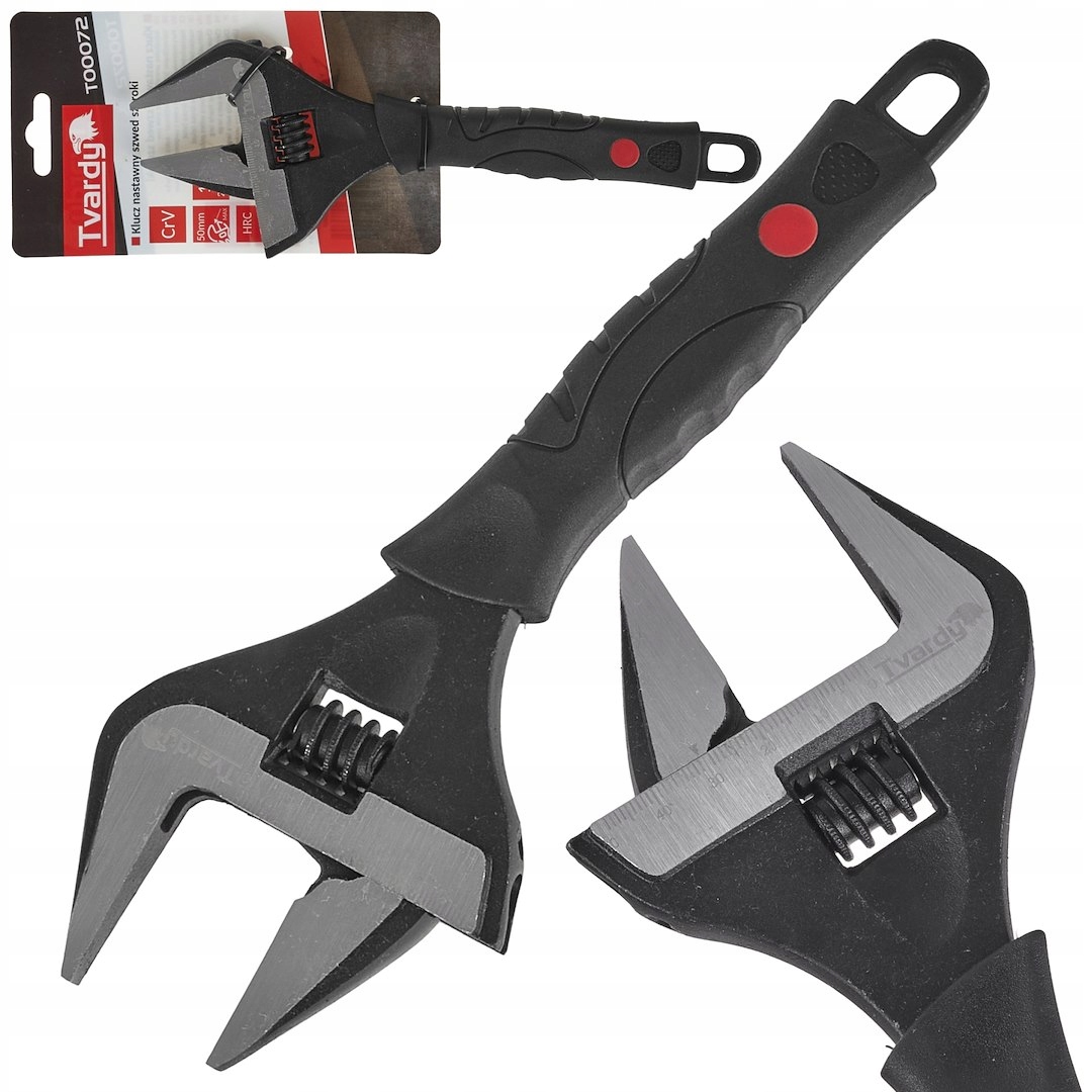 Tvardy Klucz nastawny szwed szeroki 10" 50mm CrV